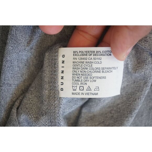 Dunning Men’s Heather Gray Sleeveless Performance Tee Shirt - Size XL - Picture 5 of 6